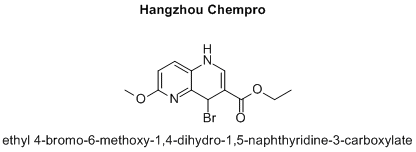 ethyl 4-bromo-6-methoxy-1,4-dihydro-1,5-naphthyridine-3-carboxylate