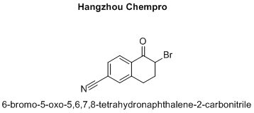 6-bromo-5-oxo-5,6,7,8-tetrahydronaphthalene-2-carbonitrile