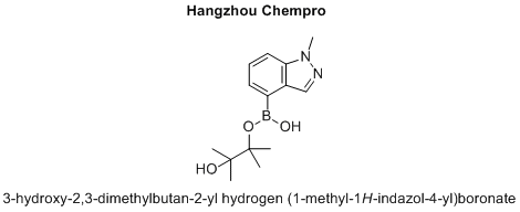 3-hydroxy-2,3-dimethylbutan-2-yl hydrogen (1-methyl-1H-indazol-4-yl)boronate