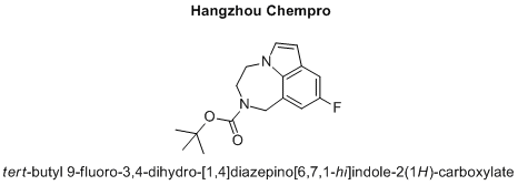 tert-butyl 9-fluoro-3,4-dihydro-[1,4]diazepino[6,7,1-hi]indole-2(1H)-carboxylate