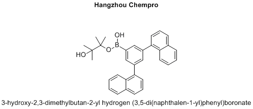 3-hydroxy-2,3-dimethylbutan-2-yl hydrogen (3,5-di(naphthalen-1-yl)phenyl)boronate
