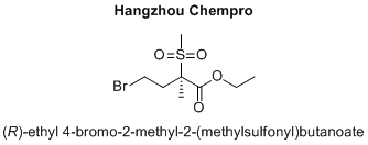 (R)-ethyl 4-bromo-2-methyl-2-(methylsulfonyl)butanoate