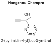2-(pyrimidin-4-yl)but-3-yn-2-ol