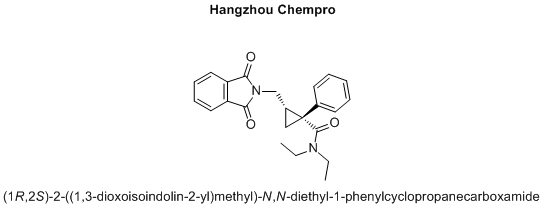 (1R,2S)-2-((1,3-dioxoisoindolin-2-yl)methyl)-N,N-diethyl-1-phenylcyclopropanecarboxamide