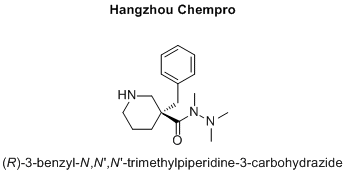 (R)-3-benzyl-N,N',N'-trimethylpiperidine-3-carbohydrazide