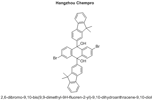 2,6-dibromo-9,10-bis(9,9-dimethyl-9H-fluoren-2-yl)-9,10-dihydroanthracene-9,10-diol