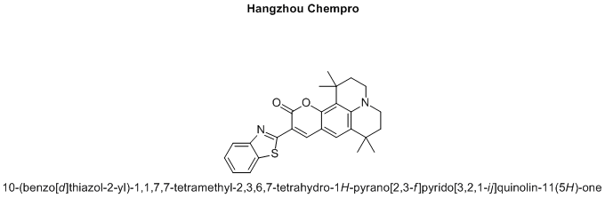 10-(benzo[d]thiazol-2-yl)-1,1,7,7-tetramethyl-2,3,6,7-tetrahydro-1H-pyrano[2,3-f]pyrido[3,2,1-ij]quinolin-11(5H)-one