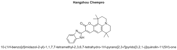 10-(1H-benzo[d]imidazol-2-yl)-1,1,7,7-tetramethyl-2,3,6,7-tetrahydro-1H-pyrano[2,3-f]pyrido[3,2,1-ij]quinolin-11(5H)-one