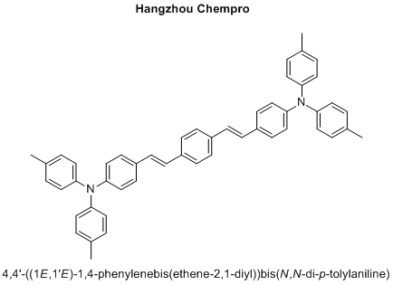 4,4'-((1E,1'E)-1,4-phenylenebis(ethene-2,1-diyl))bis(N,N-di-p-tolylaniline)