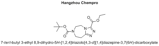7-tert-butyl 3-ethyl 8,9-dihydro-5H-[1,2,4]triazolo[4,3-d][1,4]diazepine-3,7(6H)-dicarboxylate