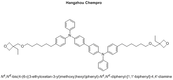 N4,N4'-bis(4-(6-((3-ethyloxetan-3-yl)methoxy)hexyl)phenyl)-N4,N4'-diphenyl-[1,1'-biphenyl]-4,4'-diamine