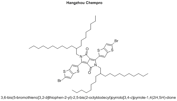 3,6-bis(5-bromothieno[3,2-b]thiophen-2-yl)-2,5-bis(2-octyldodecyl)pyrrolo[3,4-c]pyrrole-1,4(2H,5H)-dione