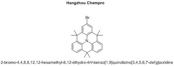 2-bromo-4,4,8,8,12,12-hexamethyl-8,12-dihydro-4H-benzo[1,9]quinolizino[3,4,5,6,7-defg]acridine