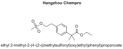 ethyl 2-methyl-2-(4-(2-((methylsulfonyl)oxy)ethyl)phenyl)propanoate