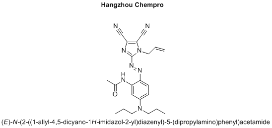 (E)-N-(2-((1-allyl-4,5-dicyano-1H-imidazol-2-yl)diazenyl)-5-(dipropylamino)phenyl)acetamide