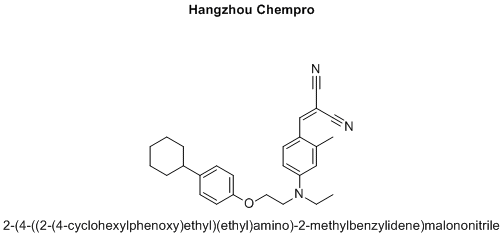 2-(4-((2-(4-cyclohexylphenoxy)ethyl)(ethyl)amino)-2-methylbenzylidene)malononitrile