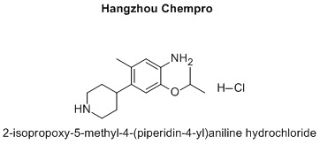 2-isopropoxy-5-methyl-4-(piperidin-4-yl)aniline hydrochloride