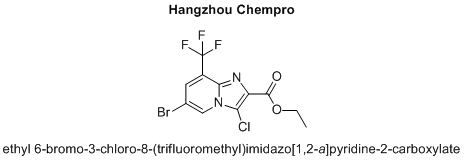 ethyl 6-bromo-3-chloro-8-(trifluoromethyl)imidazo[1,2-a]pyridine-2-carboxylate