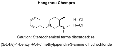 (3R,4R)-1-benzyl-N,4-dimethylpiperidin-3-amine dihydrochloride