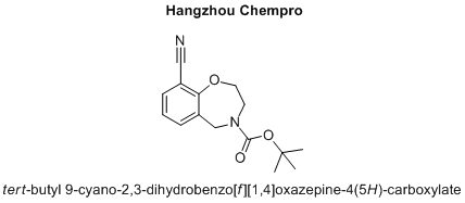 tert-butyl 9-cyano-2,3-dihydrobenzo[f][1,4]oxazepine-4(5H)-carboxylate