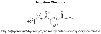 ethyl 5-(hydroxy((3-hydroxy-2,3-dimethylbutan-2-yl)oxy)boryl)nicotinate
