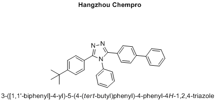 3-([1,1'-biphenyl]-4-yl)-5-(4-(tert-butyl)phenyl)-4-phenyl-4H-1,2,4-triazole