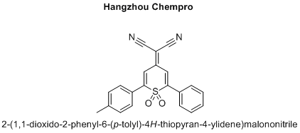 2-(1,1-dioxido-2-phenyl-6-(p-tolyl)-4H-thiopyran-4-ylidene)malononitrile