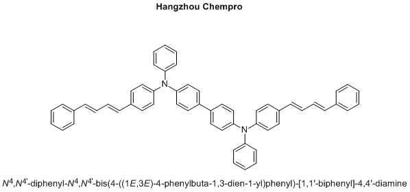 N4,N4'-diphenyl-N4,N4'-bis(4-((1E,3E)-4-phenylbuta-1,3-dien-1-yl)phenyl)-[1,1'-biphenyl]-4,4'-diamine