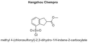 methyl 4-(chlorosulfonyl)-2,3-dihydro-1H-indene-2-carboxylate