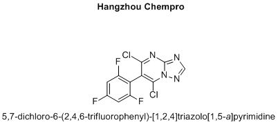 5,7-dichloro-6-(2,4,6-trifluorophenyl)-[1,2,4]triazolo[1,5-a]pyrimidine