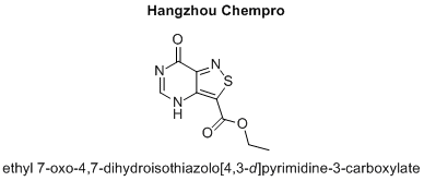ethyl 7-oxo-4,7-dihydroisothiazolo[4,3-d]pyrimidine-3-carboxylate