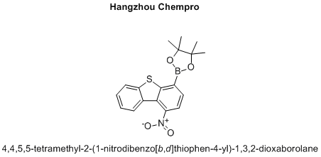 4,4,5,5-tetramethyl-2-(1-nitrodibenzo[b,d]thiophen-4-yl)-1,3,2-dioxaborolane