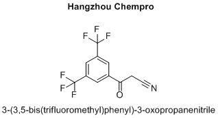 3-(3,5-bis(trifluoromethyl)phenyl)-3-oxopropanenitrile