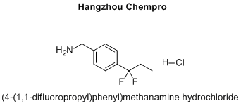 (4-(1,1-difluoropropyl)phenyl)methanamine hydrochloride