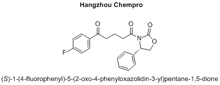 (S)-1-(4-fluorophenyl)-5-(2-oxo-4-phenyloxazolidin-3-yl)pentane-1,5-dione