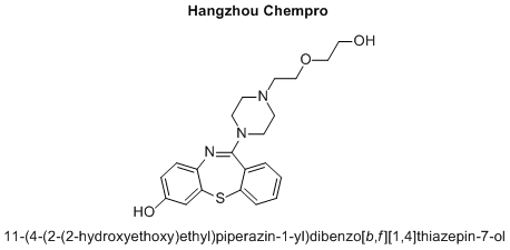 11-(4-(2-(2-hydroxyethoxy)ethyl)piperazin-1-yl)dibenzo[b,f][1,4]thiazepin-7-ol