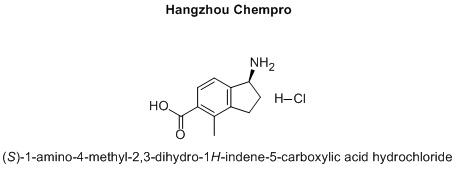 (S)-1-amino-4-methyl-2,3-dihydro-1H-indene-5-carboxylic acid hydrochloride