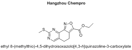 ethyl 8-(methylthio)-4,5-dihydroisoxazolo[4,3-h]quinazoline-3-carboxylate