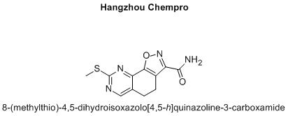 8-(methylthio)-4,5-dihydroisoxazolo[4,5-h]quinazoline-3-carboxamide