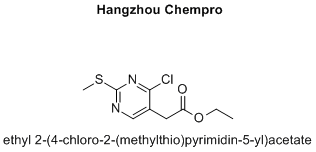 ethyl 2-(4-chloro-2-(methylthio)pyrimidin-5-yl)acetate