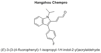 (E)-3-(3-(4-fluorophenyl)-1-isopropyl-1H-indol-2-yl)acrylaldehyde