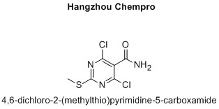 4,6-dichloro-2-(methylthio)pyrimidine-5-carboxamide