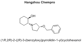 (1R,2R)-2-((R)-3-(benzyloxy)pyrrolidin-1-yl)cyclohexanol