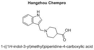 1-((1H-indol-3-yl)methyl)piperidine-4-carboxylic acid