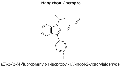 (E)-3-(3-(4-fluorophenyl)-1-isopropyl-1H-indol-2-yl)acrylaldehyde
