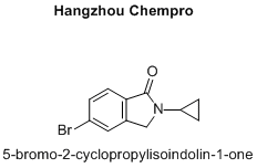 5-bromo-2-cyclopropylisoindolin-1-oneCAS Registry Number 864866-56-8 Name: 1H-​Isoindol-​1-​one, 5-​bromo-​2-​cyclopropyl-​2,​3-​dihydro- 5-Bromo-2-cyclopropylisoindolin-1-one
