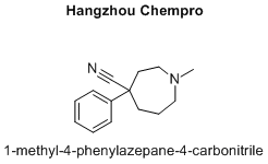 1-methyl-4-phenylazepane-4-carbonitrile