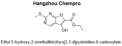 ethyl 5-hydroxy-2-(methylthio)furo[2,3-d]pyrimidine-6-carboxylate