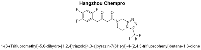 1-(3-(trifluoromethyl)-5,6-dihydro-[1,2,4]triazolo[4,3-a]pyrazin-7(8H)-yl)-4-(2,4,5-trifluorophenyl)butane-1,3-dione