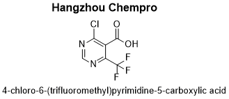 4-chloro-6-(trifluoromethyl)pyrimidine-5-carboxylic acid